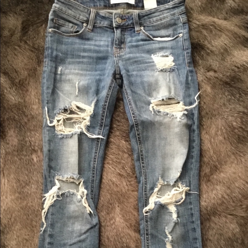 Eunina Mica Low Rise Distressed Denim Jeans